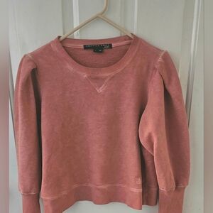 Veronica Beard Dusty Rose Crewneck Sweatshirt